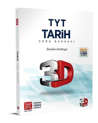 3D Yayınları TYT Tarih Tamamı Çözümlü Soru Kitabı