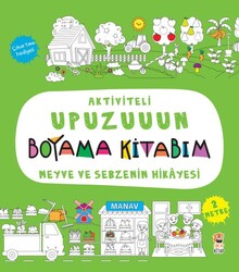 Sincap Kitap - Aktiviteli Upuzuun Boyama Kitabım - Meyve ve Sebzeler