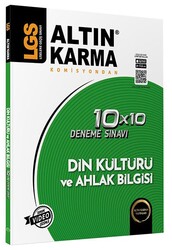 Altın Karma Yayınları - Altın Karma 8. Sınıf LGS Din Kültürü ve Ahlak Bilgisi 10x10 Branş Deneme