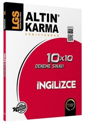 Altın Karma Yayınları - Altın Karma 8. Sınıf LGS İngilizce 10x10 Branş Deneme