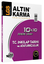 Altın Karma Yayınları - Altın Karma 8. Sınıf LGS T.C. İnkılap Tarihi ve Atatürkçülük 10x10 Branş Deneme