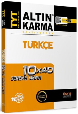 Altın Karma TYT Türkçe Video Çözümlü 10x40 Deneme Sınavı