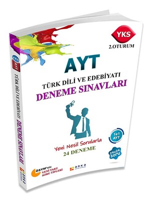 Anka Eğitim AYT Türk Dili ve Edebiyatı 24 Deneme Sınavı