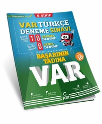 Arı Yayınları - Arı Yayınları 6.Sınıf Var Türkçe Deneme Sınavı