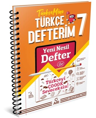 Arı Yayınları 7.Sınıf Akıllı Türkçe Defteri Türkçemino