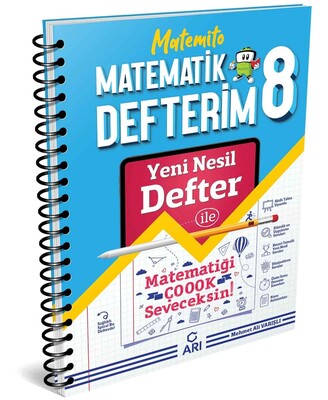 Arı Yayınları 8.Sınıf Akıllı Matematik Defteri Matemito