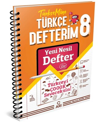 Arı Yayınları 8.Sınıf Akıllı Türkçe Defteri Türkçemino