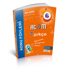 Artı Zeka Yayınları - Artı Zeka 6.Sınıf Atom Türkçe Konu Föyleri