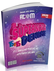 Artı Zeka Yayınları - Artı Zeka 8.Sınıf Süpernova T.C. İnkılap Tarihi ve Atatürkçülük Paket Deneme Sınavı