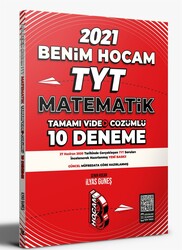 Benim Hocam Yayınları - Benim Hocam 2021 TYT Matematik Video Çözümlü 10 Deneme Sınavı