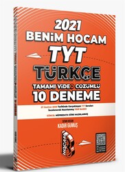 Benim Hocam Yayınları - Benim Hocam 2021 TYT Türkçe Video Çözümlü 10 Deneme Sınavı