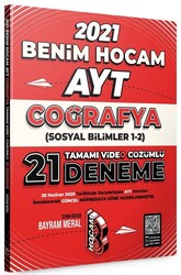Benim Hocam Yayınları - Benim Hocam AYT Coğrafya 21 li Deneme Sınavı