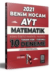 Benim Hocam Yayınları - Benim Hocam AYT Matematik Konu Özetli Fasikül Fasikül 10 Deneme