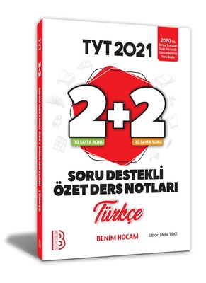 Benim Hocam TYT Türkçe 2+2 Soru Destekli Özet Ders Notları