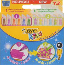 BIC - Bic Kids Mini Colour Create Keçeli Kalem 12 Renk