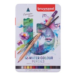 Bruynzeel - Bruynzeel Aquarelle Kuru-Sulu Kalem Boya Seti 12 Renk