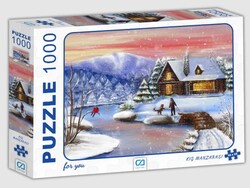 Ca Games - CA Games 1000 Parça Puzzle Kış Manzarası CA7018