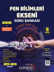 Çalışkan Yayınları - Çalışkan 8.Sınıf Fen Bilimleri Ekseni Soru Bankası
