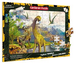 4 Boyut Yayınları - Canlanan Diplodocus Puzzle 72 Parça