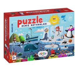 Oyunzu - Deniz Hayvanları 38 Parça Puzzle