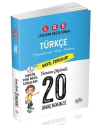 Editör Yayınevi - Editör LGS Türkçe 20 Deneme Sınavı