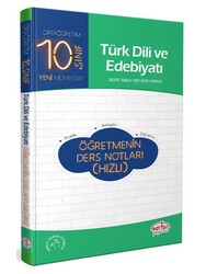 Editör Yayınevi - Editör Vip 10. Sınıf Türk Dili ve Edebiyatı Hızlı Öğretmenin Ders Notları