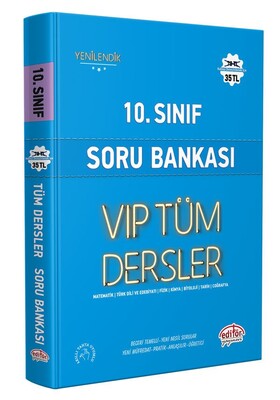 Editör Vip 10.Sınıf Tüm Dersler Soru Bankası Mavi Kitap