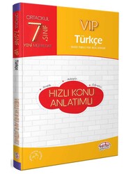 Editör Yayınevi - Editör Vip 7. Sınıf Türkçe Hızlı Konu Anlatımı
