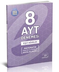 Endemik Yayınları - Endemik AYT Eşit Ağırlık 8 Li Deneme Sınavı