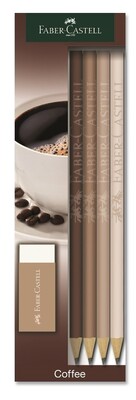 Faber Castell Blister Coffee Kurşun Kalem 4 Lü
