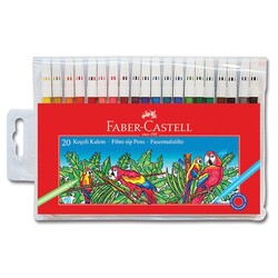 Faber Castell - Faber Castell Keçeli Kalem 20 Renk