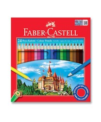 Faber Castell - Faber Castell Kuru Boya Kalemi 24 Renk