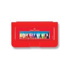 Faber Castell Pastel Boya Köşeli 12 Renk Plastik Çantalı - Thumbnail