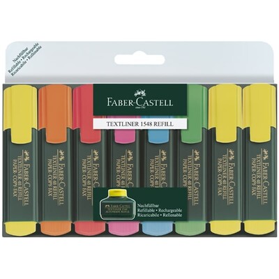 Faber Castell Yeşil Gövde Fosforlu 6+2 