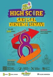 Fen Okulu Yayınları - Fen Okulu 8. Sınıf LGS High Score Sayısal Deneme Sınavı