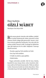 Turkuvaz Kitap - Gizli Mabet - Ömer Seyfettin