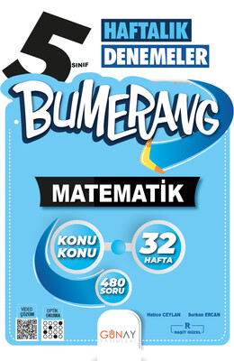 Günay 5.Sınıf Bumerang 32 Haftalık Matematik Denemeleri