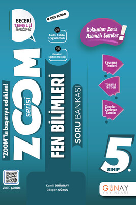 Günay 5.Sınıf Zoom Serisi Fen Bilgisi Soru Bankası