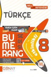 Günay Yayınları - Günay 8. Sınıf Bumerang Türkçe Etkinlikli Kitap