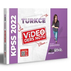Hoca Webde Yayınları - Hoca Webde KPSS Türkçe Video Ders Notu