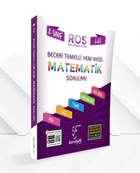 Karekök Yayınları - Karekök 8.Sınıf LGS Beceri Temelli Yeni Nesil Matematik Soruları