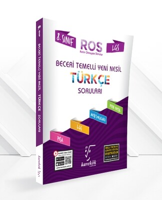 Karekök 8.Sınıf ROS LGS Beceri Temelli Yeni Nesil Türkçe Soruları