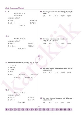 Karekök 9 Th Grade Mathematics Question Book