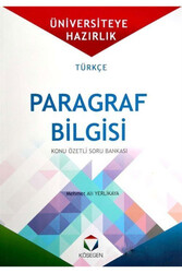 Köşegen Yayınları - Köşegen Türkçe Paragraf Bilgisi Konu Özetli Soru Bankası