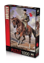 Ks Games 1000 Parça Puzzle Gazi Mustafa Kemal Sakarya Adlı Atıyla - Thumbnail