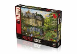 Ks Games 1000 Parça Puzzle Mansion Lake - Thumbnail