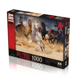 Ks Games 1000 Parça Puzzle Wild Horses - Thumbnail