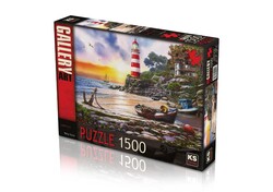Ks Games 1500 Parça Puzzle Lighthouse - Thumbnail