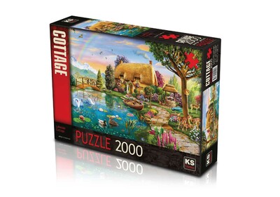 Ks Games 2000 Parça Puzzle Lakesıde Cottage