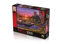 KS Games - Ks Games 2000 Parça Puzzle Lakeside Cottage